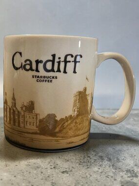Starbucks Cardiff (Wales) 16oz Ceramic Mug 2010